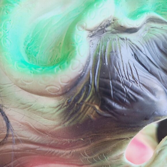 Vintage Medusa Snake Eyes Witch Warlock Halloween Mask (Rare) Missing Battery - Picture 6 of 16